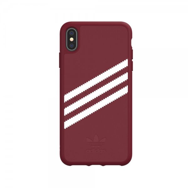 Adidas iPhone Xs Max Deksel OR 3-Stripes Snap Case Suede SS20 Rød