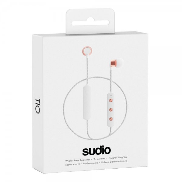 Sudio Tio Trådløsa Hodetelefoner In-Ear Vävd Kabler HHvit