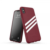 Adidas iPhone Xs Max Deksel OR 3-Stripes Snap Case Suede SS20 Rød