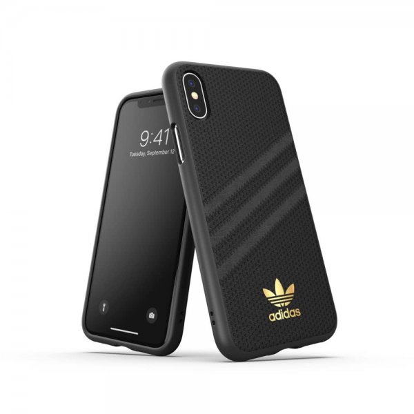 Adidas iPhone X/Xs Deksel OR 3 Stripes Snap Case PU SS20 Svart