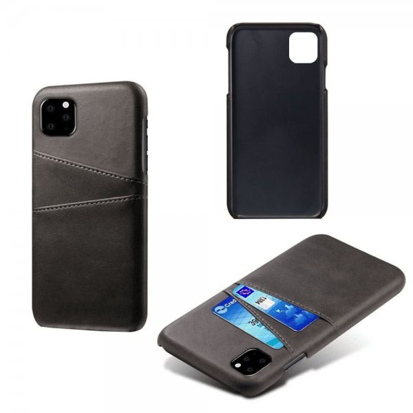 iPhone 11 Pro Deksel med To Kortlommer Svart