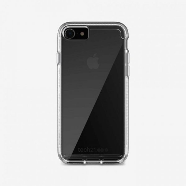 Tech21 iPhone 7/8/SE Deksel Pure Clear TPU Hardplast Klar