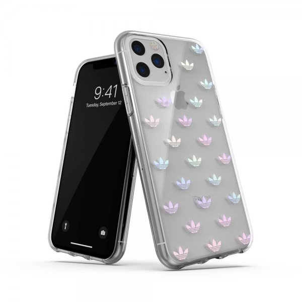 Adidas iPhone 11 Pro Deksel Snap Case ENTRY FW19 Transparent Sølv