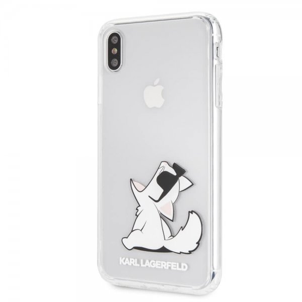 Karl Lagerfeld iPhone Xs Max Deksel Fun ChouPETte Transparent