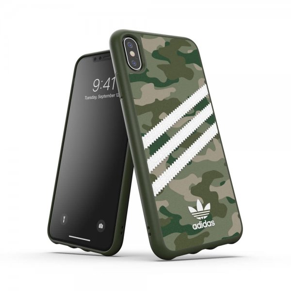 Adidas iPhone Xs Max Deksel OR Moulded Case Camo FW19 Raw Green