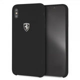 Ferrari iPhone Xs Max Deksel Sillikon Ferrari Logo Svart