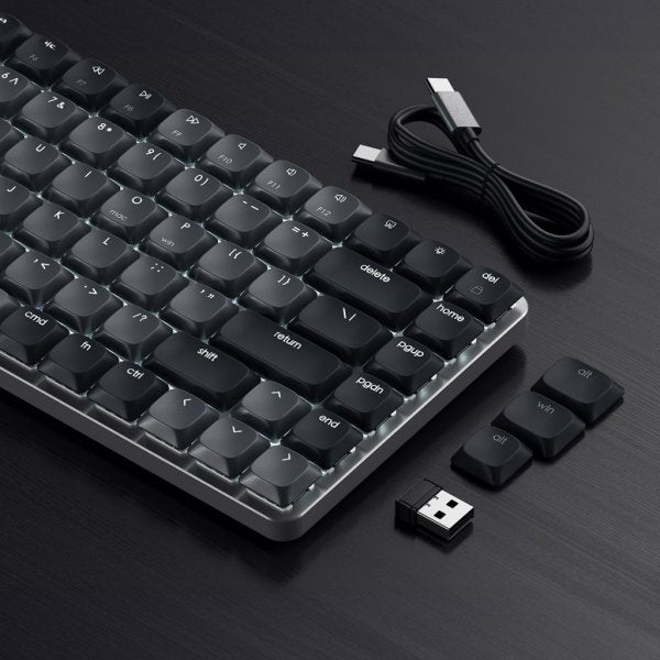 Satechi SM1 Slim Mekanisk Bluetooth Tastatur Mørkgrå