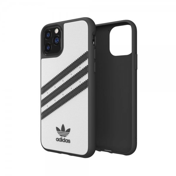 Adidas iPhone 11 Pro Deksel OR 3 Stripes Snap Case PU FW19 Hvit Svart