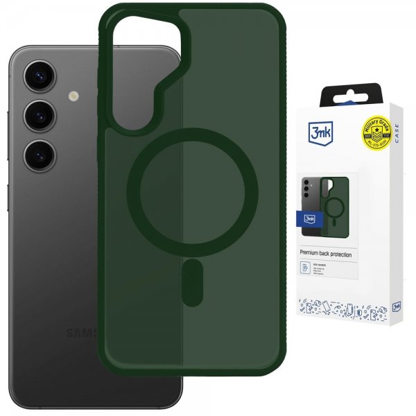 3mk Samsung Galaxy S25 Deksel Smoke MagCase Grønn