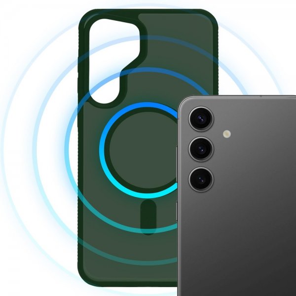3mk Samsung Galaxy S25 Deksel Smoke MagCase Grønn