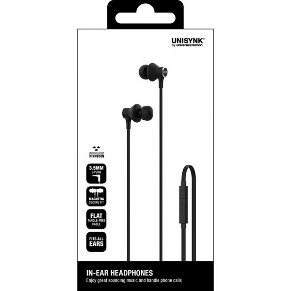 Unisynk In-Ear Hodetelefoner Svart