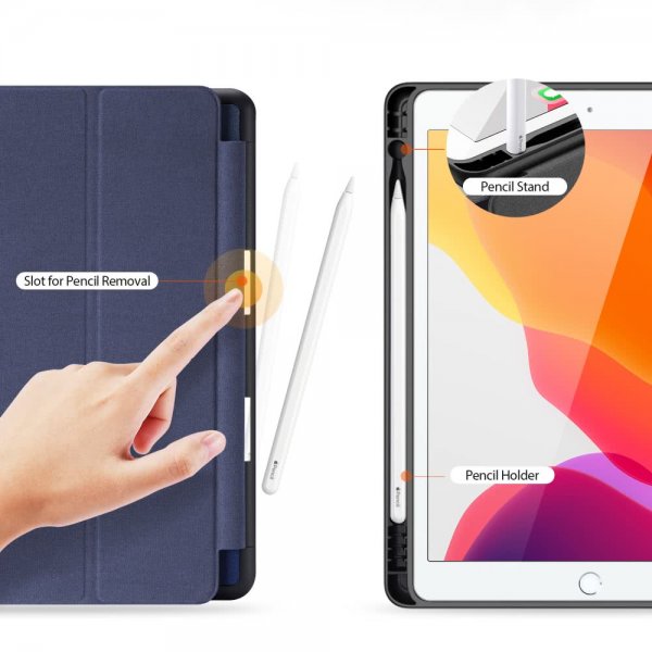 Dux Ducis iPad 10.2 Etui Domo Series Mörkblå