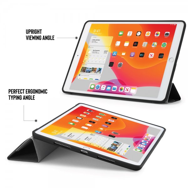 Pipetto iPad 10.2 (gen 7/8/9) Etui Origami Svart
