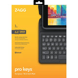 Zagg iPad 10.2 (gen 7/8/9) Etui Tastatur Pro Keys Nordic Svart Grå