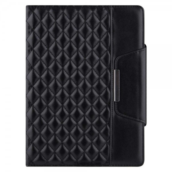 iPad 10.2 (gen 7/8/9) Etui Rombemønster Svart