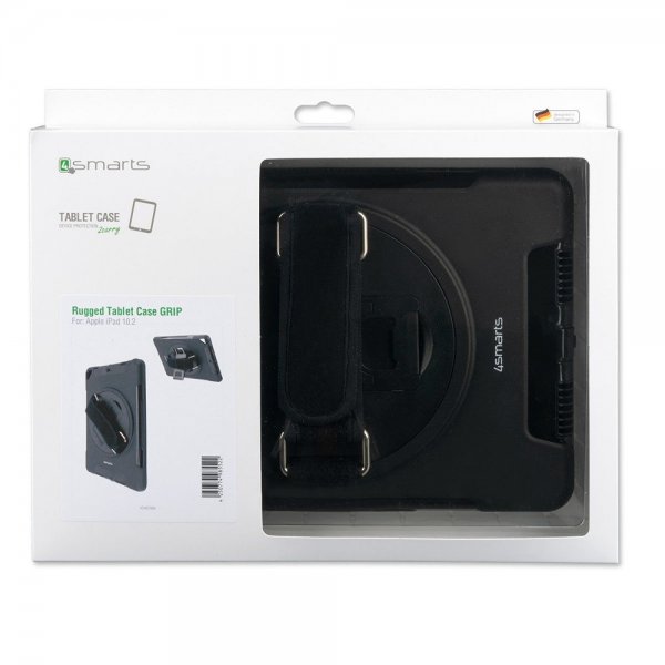 4smarts iPad 10.2 (gen 7/8/9) Deksel Rugged Case Grip Svart