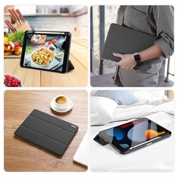 Dux Ducis iPad 10.9 (gen 10)/iPad 11 (A16) Etui Domo Series Svart
