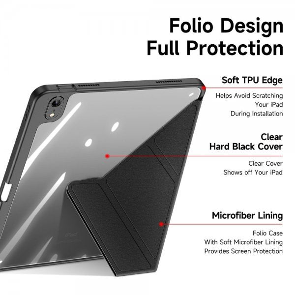Dux Ducis iPad 10.9 (gen 10)/iPad 11 (A16) Etui Magi Series Svart