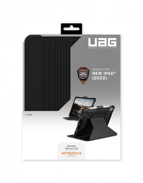 Urban Armor Gear (UAG) iPad 10.9 (gen 10)/iPad 11 (A16) Etui Metropolis Svart