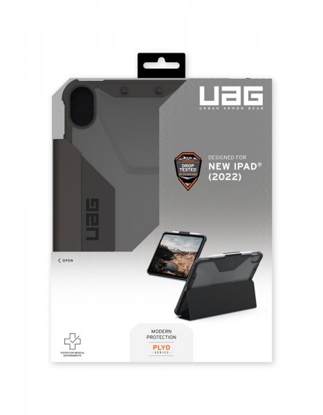 Urban Armor Gear (UAG) iPad 10.9 (gen 10)/iPad 11 (A16) Etui Plyo Folio Black/Ice