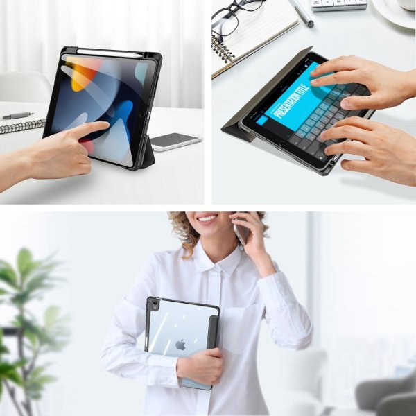 Dux Ducis iPad 10.9 (gen 10)/iPad 11 (A16) Etui TOBY Series Svart