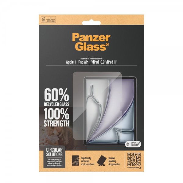 PanzerGlass iPad 10.9 (gen 10)/iPad 11 (A16)/iPad Air 11 (M2/M3) Skjermbeskytter Ultra-Wide Fit