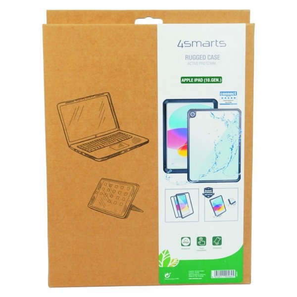4smarts iPad 10.9 (gen 10)/iPad 11 (A16) Deksel Active Pro Rugged Case Stark Svart