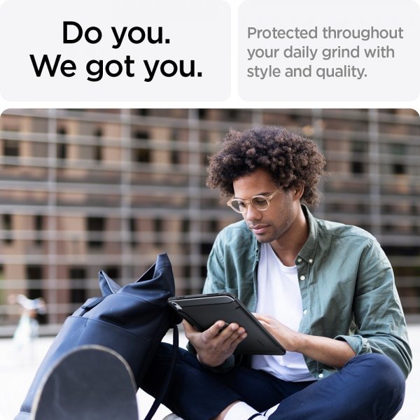 Spigen iPad 10.9 (gen 10)/iPad 11 (A16) Deksel Rugged Armor Matte Black
