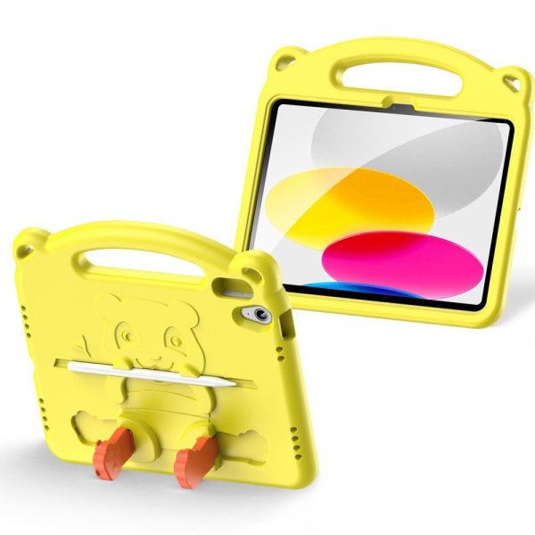 Dux Ducis iPad 10.9 (gen 10)/iPad 11 (A16) Deksel Panda Gul