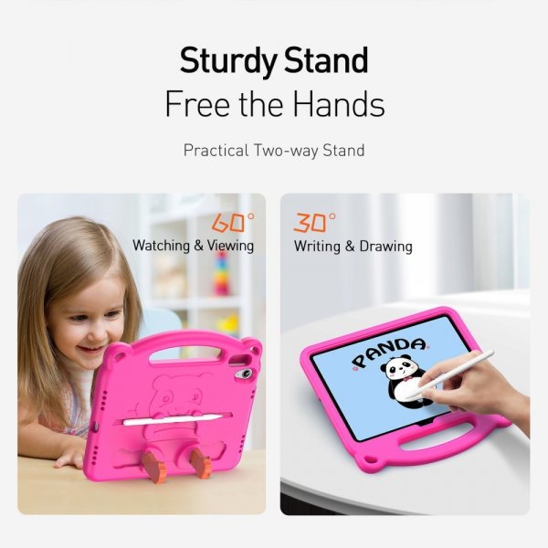 Dux Ducis iPad 10.9 (gen 10)/iPad 11 (A16) Deksel Panda Magenta