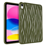 iPad 10.9 (gen 10)/iPad 11 (A16) Deksel Bølgetekstur Grønn
