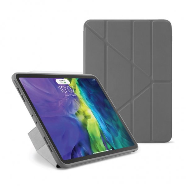Pipetto iPad Pro 11 (gen 2/3/4) Origami Veske Grå