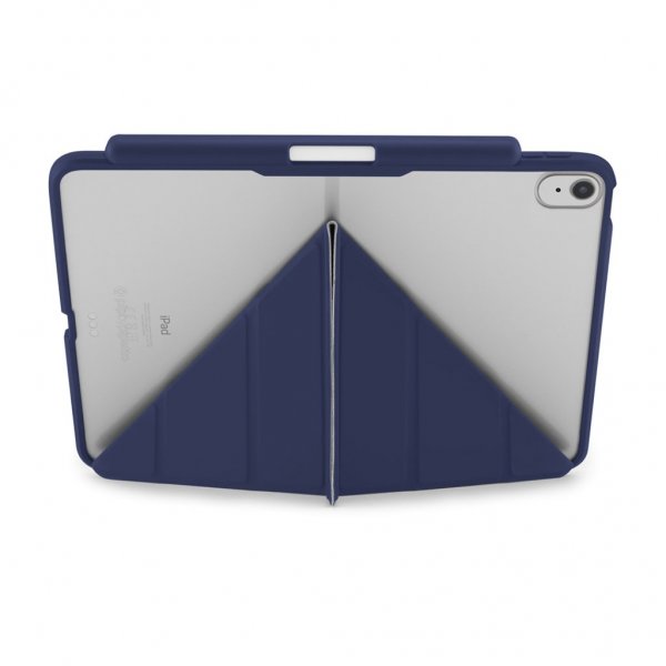 Pipetto iPad 10.9 (gen 10)/iPad 11 (A16) Etui Origami No3 Pencil Case Mørkeblå