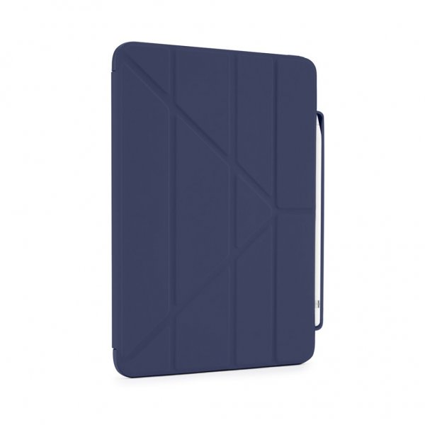 Pipetto iPad 10.9 (gen 10)/iPad 11 (A16) Etui Origami No3 Pencil Case Mørkeblå