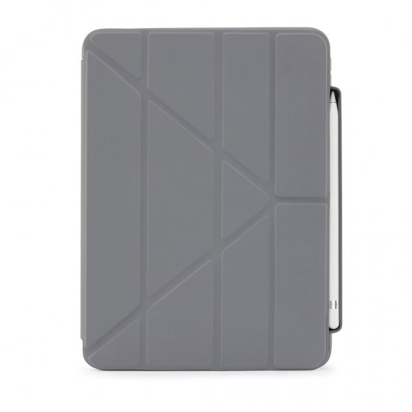 Pipetto iPad 10.9 (gen 10)/iPad 11 (A16) Etui Origami No3 Pencil Case Lysegrå