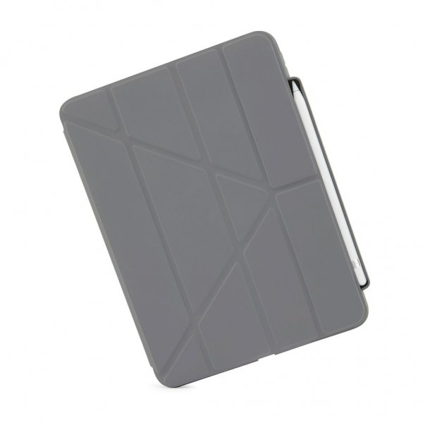 Pipetto iPad 10.9 (gen 10)/iPad 11 (A16) Etui Origami No3 Pencil Case Lysegrå