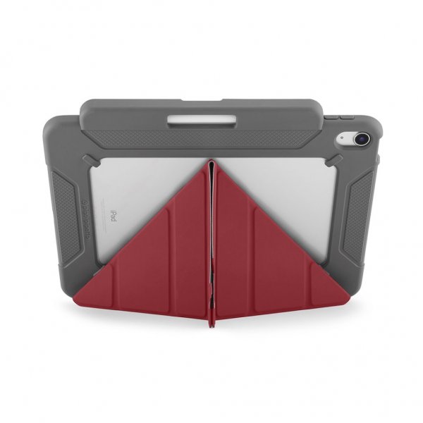 Pipetto iPad 10.9 (gen 10)/iPad 11 (A16) Etui Origami No2 Pencil Shield Mørkerød