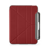 Pipetto iPad 10.9 (gen 10)/iPad 11 (A16) Etui Origami No2 Pencil Shield Mørkerød