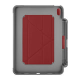Pipetto iPad 10.9 (gen 10)/iPad 11 (A16) Etui Origami No2 Pencil Shield Mørkerød