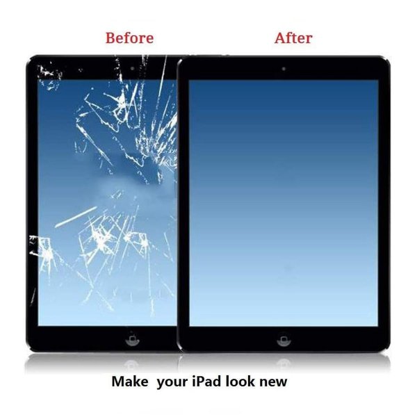 iPad 6 glass med Touchskjerm Premium - svart