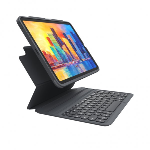 Zagg iPad Air 10.9 (gen 4/5) Etui Med tastatur Pro Keys Svart Grå