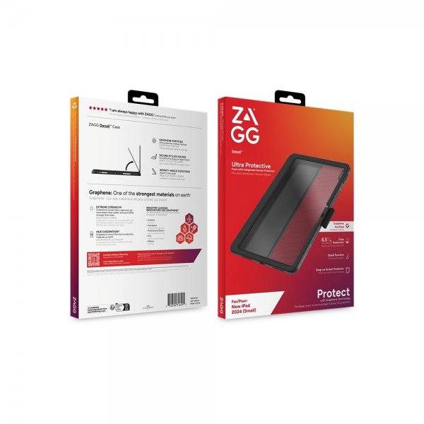 Zagg iPad Air 11 (M2/M3) Deksel med Skjermbeskytter Denali Svart