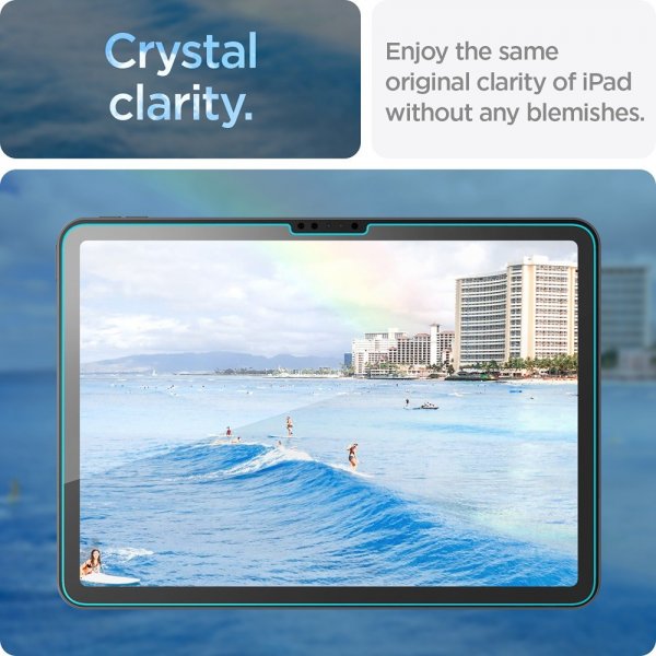 Spigen iPad Air 11 (M2/M3) Skjermbeskytter GLAS.tR EZ Fit