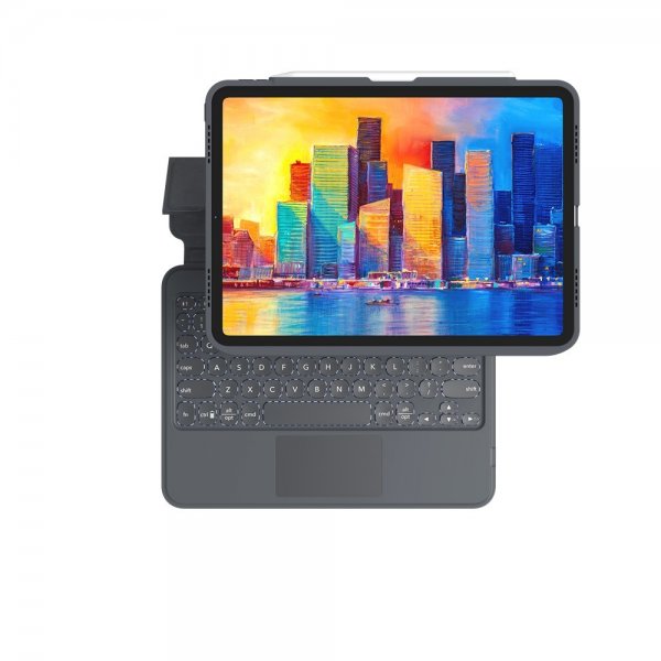 Zagg iPad Air 10.9/iPad Pro 11 Etui med tastatur Pro Keys Trackpad Nordic Charcoal