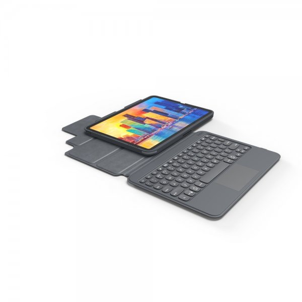 Zagg iPad Air 10.9/iPad Pro 11 Etui med tastatur Pro Keys Trackpad Nordic Charcoal