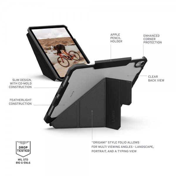 Urban Armor Gear (UAG) iPad Air 11 (M2/M3) Etui Essential Armor Svart
