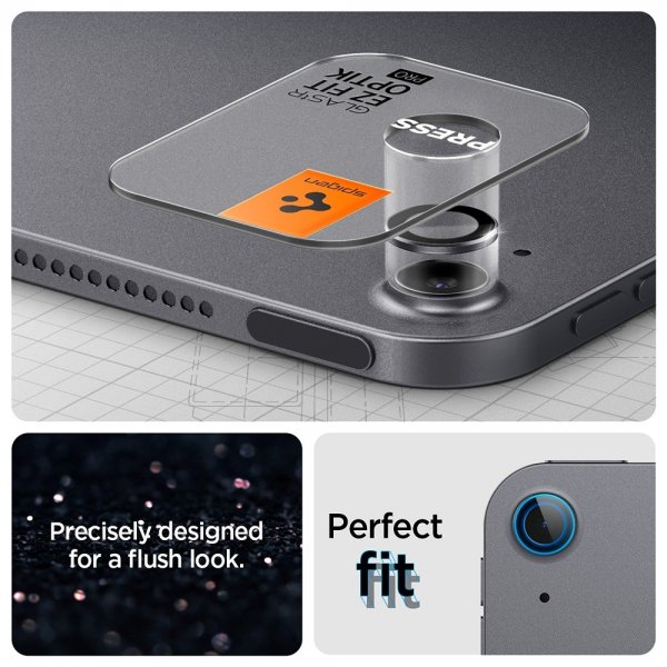 Spigen iPad Air 11 (M2/M3)/iPad Air 13 (M2/M3) Kamerabeskytter GLAS.tR EZ Fit Optik Pro Space Grey