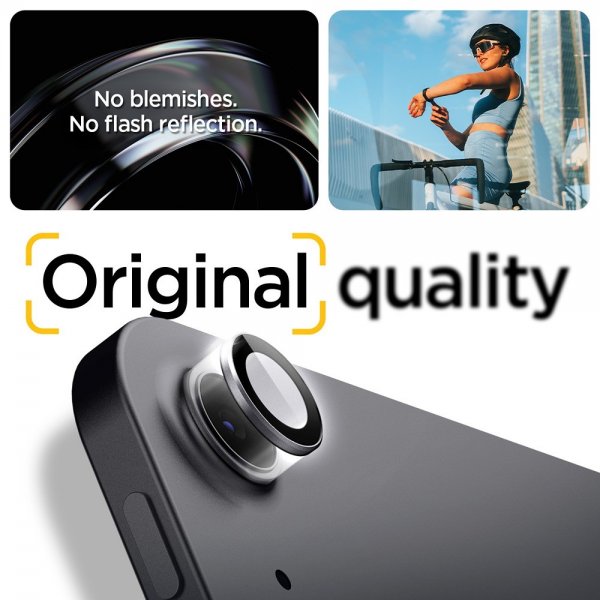 Spigen iPad Air 11 (M2/M3)/iPad Air 13 (M2/M3) Kamerabeskytter GLAS.tR EZ Fit Optik Pro Space Grey