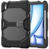 iPad Air 11 (M2/M3) Deksel Heavy Duty Armor Svart