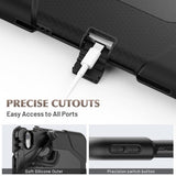 iPad Air 11 (M2/M3) Deksel Heavy Duty Armor Svart